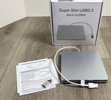 Super Slim USB2.0 Slot-in DVDRW External Drive NEW Open Box