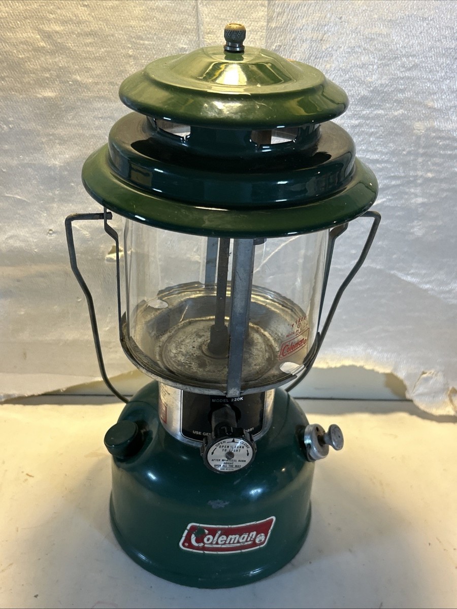 入手困難★美品Vintage【Coleman】お宝コールマン★Double Mantle Lantern 220K+Gullwing Case★稀少Made in U.S.A.♪ Vintage Coleman Double Mantle Model 220K Lantern 3-81 | eBay