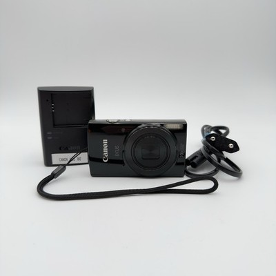 Canon IXUS 180 Digitalkamera schwarz 20MP 8x Zoom Blitz LCD - Getestet