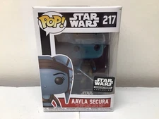 Funko Pop! #217 2017 Release Star Wars Aayla Secura Smugglers Bounty W/Protector