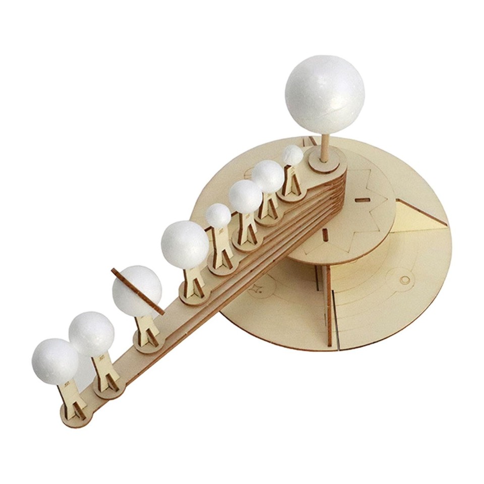 Solar System Model Kit Wooden Building Block Kit DIY Handmade Stem ...