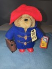 2004 Vintage Paddington Bear Plush With Suitcase & Red Boots 7.5”