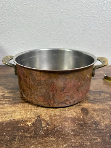 Culinox Spring copper and stainless steel 7.5" pan with handles Switzerland 83