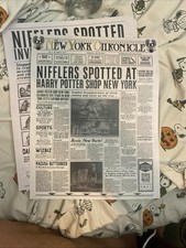 Harry Potter New York 5 Year The New York Chronicle Newspaper Collectible 11x14