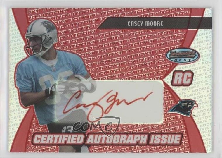 2003 Bowman's Best Red 26/50 Casey Moore #153 Rookie Auto RC z5w