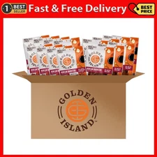 Golden Island Pork Jerky Korean Barbecue Variety Pack – Good Source of Protein,