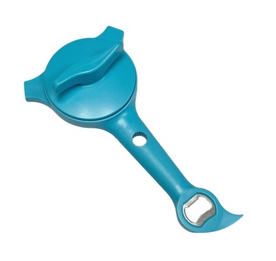 Kuhn Rikon 5-in-1 Multi Purpose Jar & Bottle Opener AQUA BLUE New QVC 