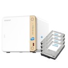 QNAP TS-462 4-BAY Nas HDD 2000GB Preinstallati (4 X 500GB) + 2 X M.2 Pcie