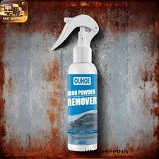 Advanced Auto Rust Removal Spray - Iron Powder Formula for Tough Stains 