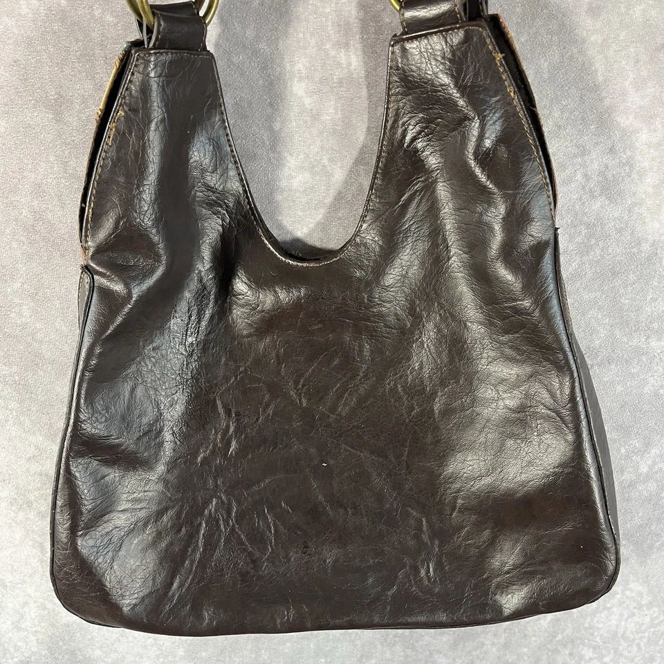 Bolso de Hombro Boho Multicolor Cuero Cartera Hippie Aprox 13 x 8 In **Ver Fotos** Foto 4 de 4