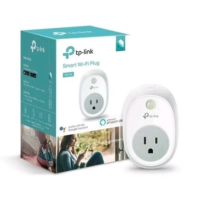 TP-LINK HS100 Smart Wi-Fi Plug US Alexa Google Assistant Compatible White - NEW