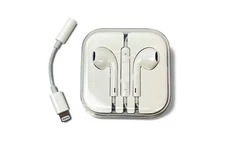Genuine Apple EarPods 3.5mm Jack Wired Headset with Lightning Adapter MNHF2AM/A