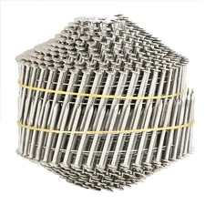 1200Pcs 1.5” ×.09” Ring Shank Siding Nails 15 Degree Wire Coil Stainless New