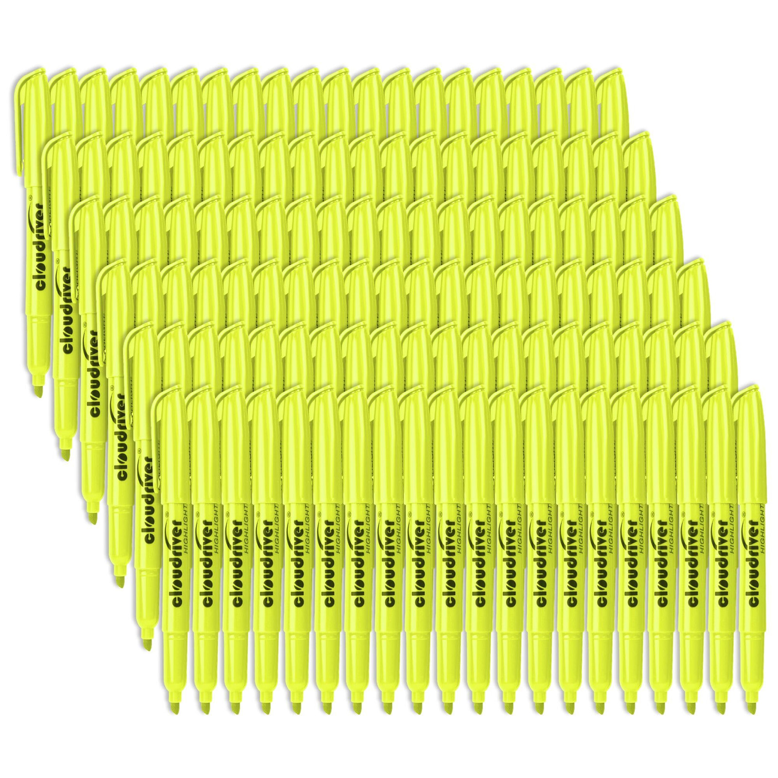 Yellow Highlighters, Bulk Pack Of 120, Bright Color Highlighter, Chisel Tip, ...