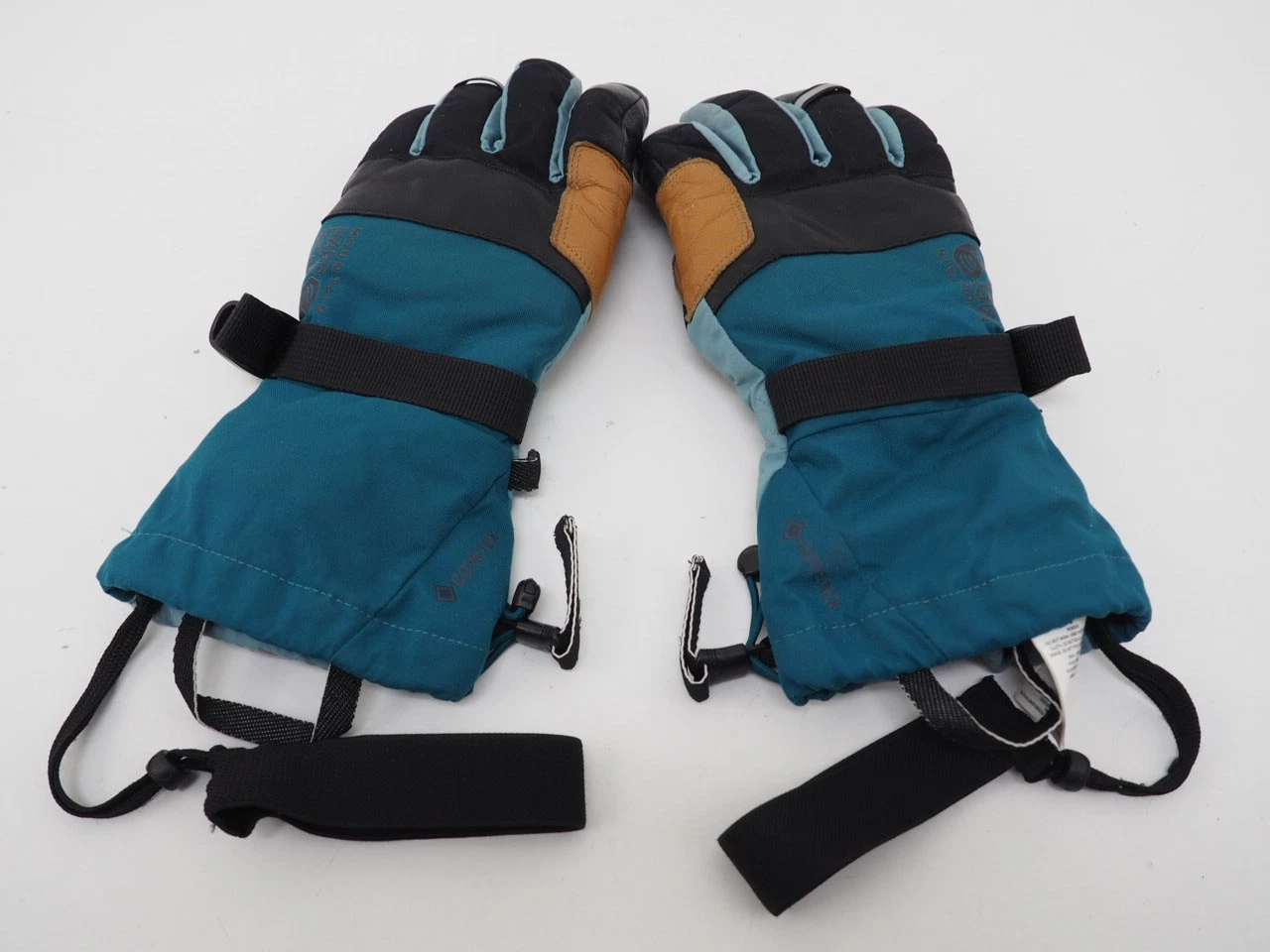 Mountain Hardwear High Exposure Goretex Gloves Women's Size Small Blue/Brown