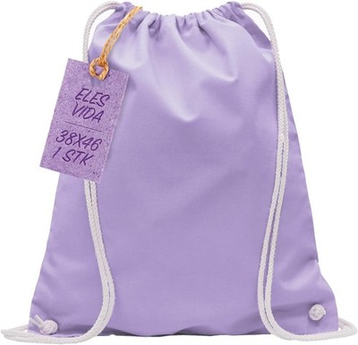ELES VIDA Baumwoll Turnbeutel 1 Stück 38 x 42 cm Sportbeutel - Rucksack 