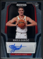 2024-25 Panini Prizm Black Nikola Durisic Rookie Auto Rookie Signatures #RS-DUR