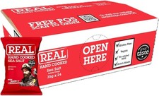Real Crisps Hand Cooked 35g x 24 Bags Multiple Flavours Fresh Snack Great Taste