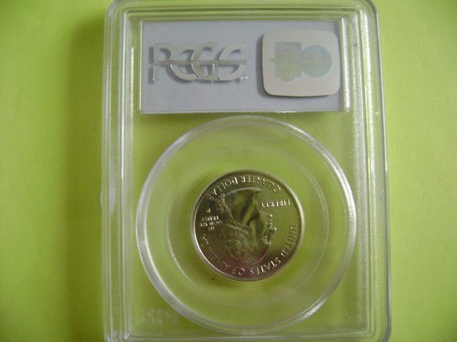 2001-P NEW YORK PCGS MS67 STATEHOOD BUSINESS STRIKE QUARTER COIN - Picture 2 of 2