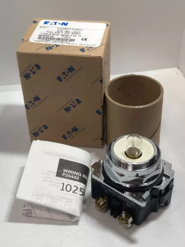 EATON 10250T206N STANDARD INDICATING LIGHT FULL VOLT 24VAC/DC 1 HOLE MTG B2 NIB