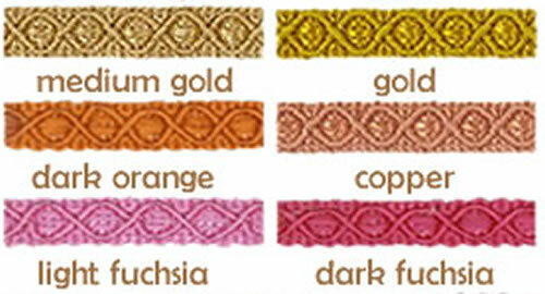 12mm Trim Gimp Braid Valencia - Edging Lampshade Blinds Soft Furnishing Clothing - Picture 63 of 66