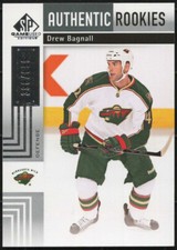 2011/12 UD SP Game Used Hockey DREW BAGNALL 