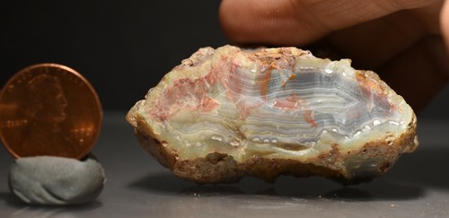Agate Lapidary Cabbing Gemstone Rough Agate Aouli, Midelt Province, Morocco - Picture 8 of 12