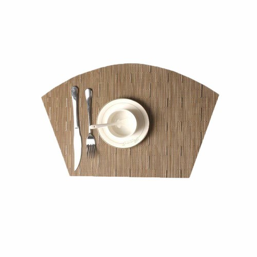 Alfombrillas de mesa de cocina con cuña para cena 6 piezas + 1 pieza almohadillas redondas impermeables tejidas impermeables - Imagen 39 de 44