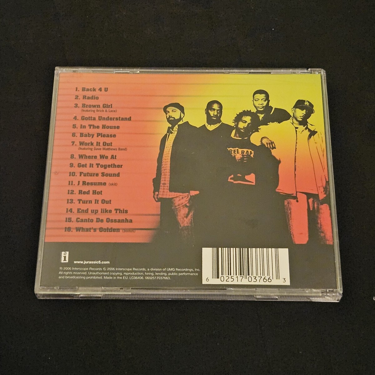 【サイン】Jurassic 5 「Frrdback」 Jurassic 5 – Feedback – 2 x Vinyl (Gatefold sleeve, LP