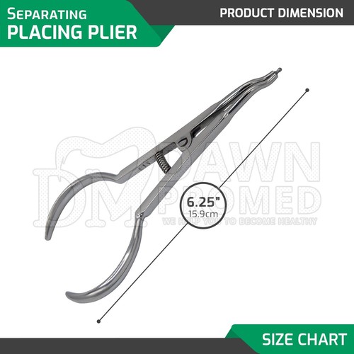 Dental Separator Placing Ligature Plier 6.25" Orthodontic Elastic Ties German Gr - Picture 2 of 8