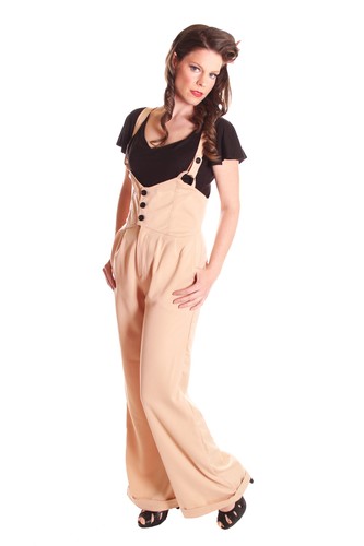 SugarShock Lorai 30s 40s retro Marlene Suspender Rockabilly Hose Hosenträger - Picture 2 of 8