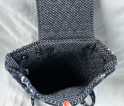 VERA BRADLEY MIMI BACKPACK BLUE COIN VERY RARE EXCELLENT  display picture 1