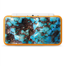 Skins Decal Wrap for Nintendo 2DS XL - stab wood blue green stabilized