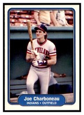 1982 Fleer Joe Charboneau #362 Cleveland Indians