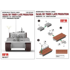 Ryefield-Model 1/35 5017 Workable Track For Tiger I Late Production