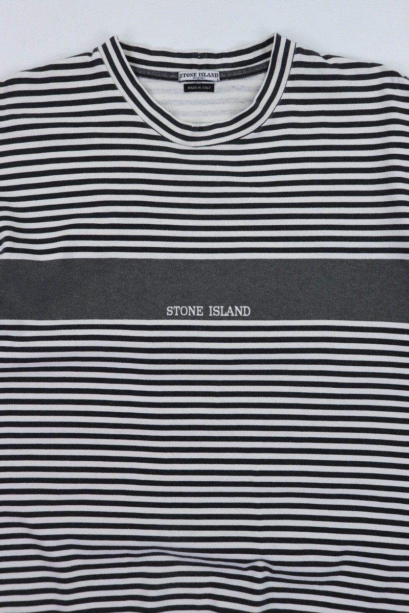 Stone Island Vintage 90s Marina Stripes Massimo Osti Single Stitch 