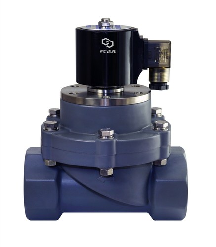 2" Zoll Korrosionsschutz Salzwasser Säurebeständiges elektrisches Magnetventil 110 V AC - Bild 3 von 4