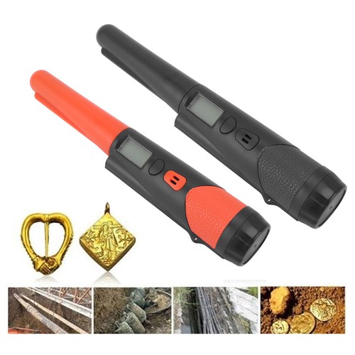 Varita puntero detector de metales IP66 impermeable pasador de mano con LCD AA - Imagen 2 de 18