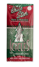 Silver Icicle Tinsel Strands - 1000 pc