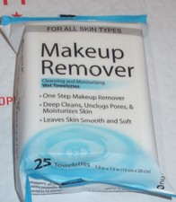 Makeup Remover Cleansing and Moistened Wet Towelettes 100 Count