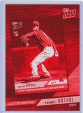 2019 Topps Now Shohei Ohtani /10 Red Jumbo 5x7 #TN-2 RC Topps In Review RARE