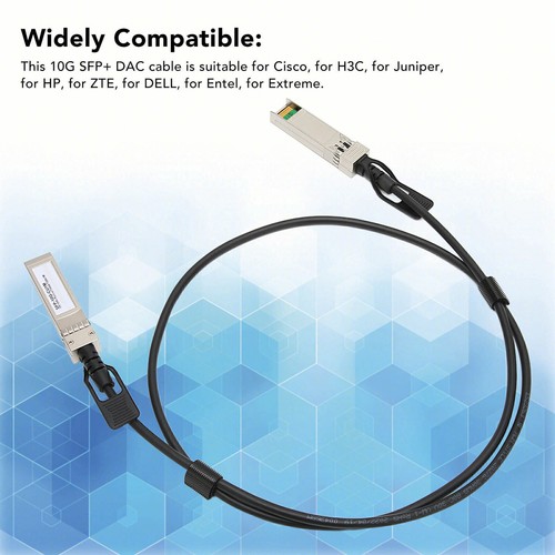 10G SFP+ DAC Cable 39.4in SFP+ to SFP+ High Speed Stable Signal Plug and Play