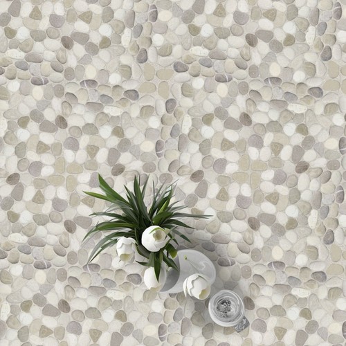 Seasalt Kiesel Naturstein Mosaik Wand- & Bodenfliese (9,21 $/Quadratfuß) - Bild 2 von 9