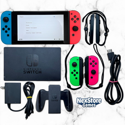 Console Nintendo Switch HAC-001 Joy Con Dock Grip tutti gli accessori selezionabili - Foto 55 di 57