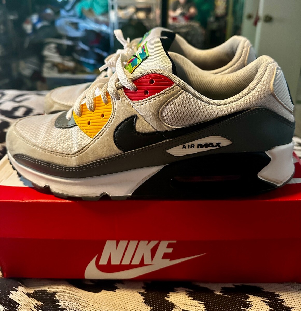 Nike Air Max 90 Peace & Love Swoosh White Black Photon
