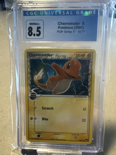 CGC 8.5 NM/MINT+  - Charmander 10/17 (Pop Series 5) - Delta Species