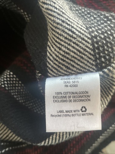 Route 66 Hoodie Mens S Button Front Heavyweight Stripes Pockets Shirt Jacket - Picture 10 of 10