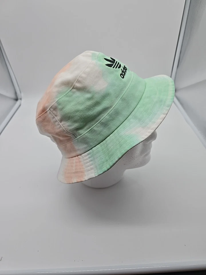 NUEVO Adidas Originales Color Lavado Cubo Sombrero Unisex Mármol Tie Dye Talla Única Foto 3 de 4