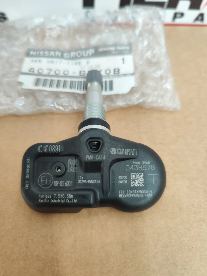 1 Sensore Tpms Pneumatici Valvola Nissan Infiniti 407006wy0b Nuovo - Immagine 2 di 4