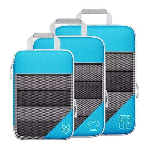 6Pcs Compression Packing Cubes Expandable Storage Travel Luggage Organizer Bags - Picture 14 of 20